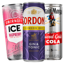 Captain Morgan, Smirnoff of Gordon's